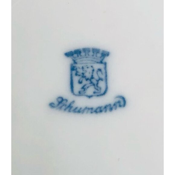 Schumann Small Plate Bavaria Floral Pattern Reticulated Gold Trim Vintage - Picture 2 of 10